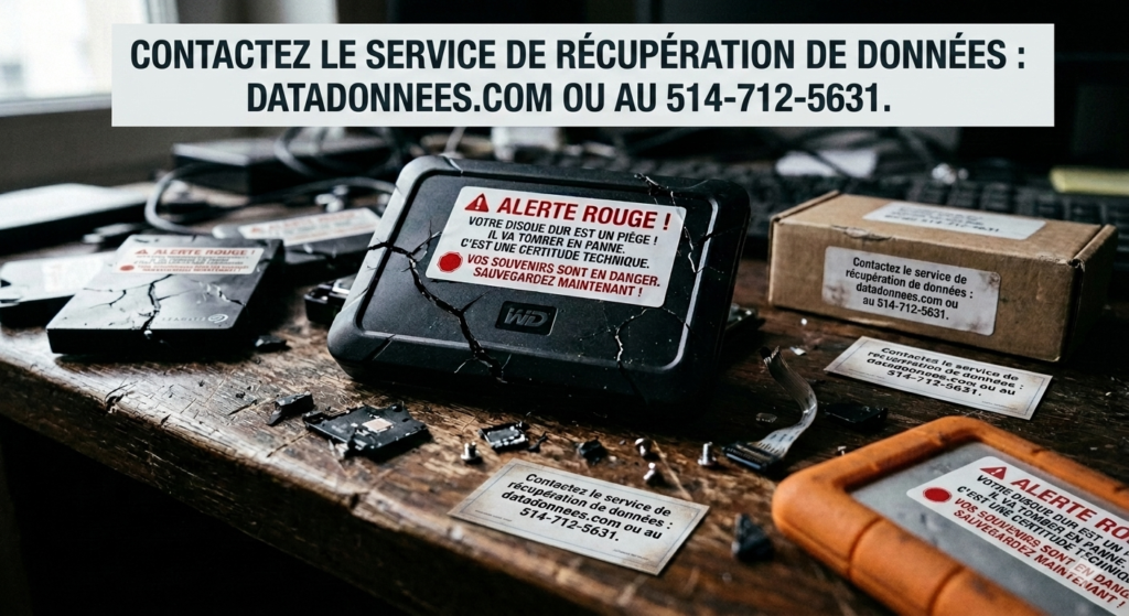 ⚠️ ATTENTION : Votre disque dur va tomber en panne. C’est une certitude technique. ⚠️C'est la question que vous nous posez tous les jours : « Quel disque dur acheter pour ne pas perdre mes photos et mes documents ? »Voici la vérité brutale que les fabricants vous cachent : les disques durs que vous achetez en magasin aujourd'hui sont jetables. Ils sont conçus pour une consommation rapide et une vente immédiate, et absolument pas pour leur durabilité. Qu'il s'agisse de marques ultra-populaires comme Western Digital (WD), Seagate, ou Toshiba, la priorité de l'industrie est la rentabilité, pas la sécurité de vos souvenirs de famille.Avant d'acheter votre prochain appareil, voici le piège des technologies actuelles :💾 Les disques durs externes classiques (HDD - ex: WD Elements, Seagate Expansion)❌ Le danger : Ils contiennent des pièces mécaniques qui tournent à bout de bras. Le moindre choc, une simple chute de votre bureau, ou une déconnexion brutale peut rayer le disque instantanément et détruire vos données à tout jamais.❌ La réalité : Leur durée de vie est devenue une roulette russe psychologique.👍 Le seul point positif : Ils ne coûtent pas cher pour stocker de gros volumes.⚡ Les disques SSD externes (ex: SanDisk Extreme, Samsung T7)❌ Le danger : Sans prévenir, du jour au lendemain, un bogue électronique ou une surtension peut griller le disque. Contrairement aux anciens disques, un SSD qui meurt ne fait aucun bruit : il devient simplement invisible et muet.❌ La réalité : La récupération de données sur un SSD brûlé est une opération chirurgicale d'une complexité extrême.👍 Le seul point positif : Ils sont ultra-rapides et résistent mieux aux chutes pendant le transport.🚨 LA RÈGLE D'OR : N'ayez JAMAIS confiance en un seul appareil.Peu importe la marque écrite sur la boîte, aucun disque dur grand public n'est fiable à 100 %. Si vos fichiers n'existent qu'à un seul endroit, considérez qu'ils sont déjà perdus. Vous devez cloner vos données sur au moins deux disques différents.Votre disque fait un bruit de cliquetis ? Votre ordinateur vous demande soudainement de le formater ? Débranchez-le IMMÉDIATEMENT. Chaque seconde où un disque défectueux reste alimenté réduit vos chances de revoir vos fichiers.Confiez votre appareil aux spécialistes avant qu'il ne soit trop tard. Les laboratoires de Datadonnées possèdent les équipements industriels nécessaires pour sauver ce qui peut encore l'être.🌐 Diagnostic et solutions : datadonnees.com📞 Urgence récupération : 514-712-5631#RecuperationDeDonnees #DisqueDur #Alerte #PanneDisqueDur #Sauvegarde #WesternDigital #Seagate #SanDisk #Datadonnees #GrandPublic #SecuriteInformatique La vérité sur les disques durs actuels : ce que les fabricants ne vous disent pas. 🛑Une question nous revient constamment : « Quel disque dur devrais-je acheter pour sécuriser mes fichiers ? »Voici une réalité technique incontournable : les disques durs disponibles sur le marché aujourd'hui sont conçus pour une consommation rapide et une vente immédiate, et non pour leur durabilité. La priorité de l'industrie est le coût de fabrication, pas la longévité de vos souvenirs ou de vos données professionnelles.Pour vous aider à choisir en toute connaissance de cause, voici le bilan des technologies actuelles :💾 1. Les disques durs externes traditionnels (HDD)🔹 Avantages :Prix très économique au gigaoctet.Grandes capacités de stockage disponibles.🔹 Inconvénients :Grande fragilité mécanique (sensibles aux chocs et chutes).Durée de vie imprévisible et souvent courte.Vitesse de transfert lente.⚡ 2. Les disques SSD externes🔹 Avantages :Excellente vitesse de transfert.Résistance physique supérieure (aucune pièce mobile).Format compact et léger.🔹 Inconvénients :Coût d'achat nettement plus élevé.Durée de vie limitée par le nombre de cycles d'écriture.En cas de panne électronique, la récupération est extrêmement complexe.💡 Notre conseil : Ne faites jamais confiance à un seul support. La seule vraie sécurité réside dans la duplication de vos fichiers sur deux ou trois appareils différents.Si le pire survient et que votre disque refuse de s'ouvrir, ne paniquez pas et n'essayez pas de le réparer vous-même. Les experts de Datadonnées sont là pour maximiser vos chances de tout retrouver.🌐 Visitez notre site : datadonnees.com📞 Appelez-nous directement : 514-712-5631#RecuperationDeDonnees #DisqueDur #Informatique #SecuriteInformatique #Sauvegarde #Datadonnees #Technologie #SSD #ConseilTech Voir moins